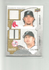 2009 UPPER DECK BALLPARK COLLECTION #142 JOSH BECKETT/A.J. BURNETT  121/400