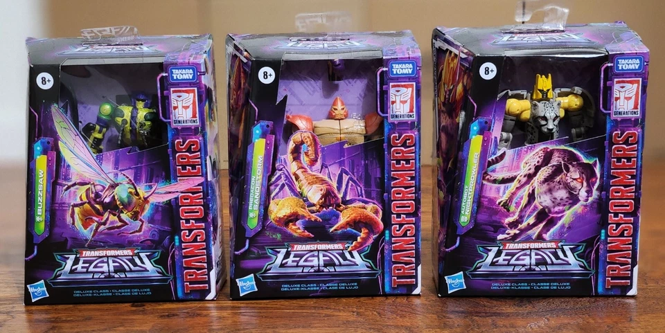 Transformers Legacy Deluxe Class Sandstorm, Buzzsaw,Nightprowler Generations New - Image 1 of 1