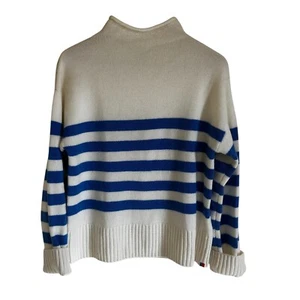 KULE Striped Mock Neck Sweater Wool Cashmere Blend Pullover XS - Picture 1 of 8