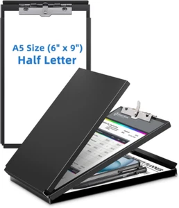 Memo Size Aluminum Clipboard with Storage Form Holder Binder for Contractors - Picture 1 of 7