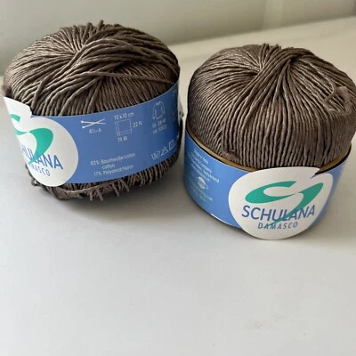 2 HILOS DE CINTA SCHULANA ARIA! ACENTO BRILLANTE 60 YARDAS 72% ALGODÓN 27% NYLON 1% LUREX Foto 1 de 4