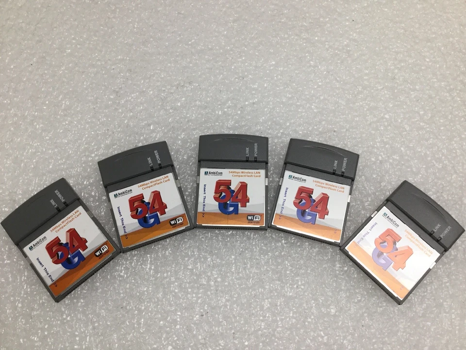 5pcs - AmbiCom WL54-CF 802.11g Wireless LAN CompactFlash Card network adapter - Image 1 of 3