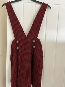 Girls Red Pinafore Age 10y SHEIN - Picture 1 of 3