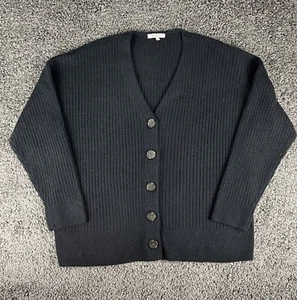 Madewell Cameron Ribbed V-neck Cardigan Sweater in Coziest Yarn Alpaca Women's - Picture 1 of 6