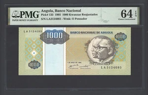 Angola 1000 Kwanzas 1995 P135 Uncirculated Grade 64 - Picture 1 of 2