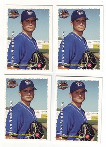 1999 Grandstand Midland Rockhounds Jason Anderson 4 Card Lot