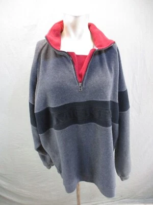 Disney Size XL Mens Multicolor 1/2 Zip Stand Collar Fleece Athletic Pullover 290 - Image 1 of 4