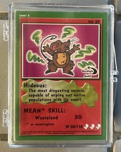 Lotto Carte Pukey-Mon (95) Chase Greco Gold Foil Scratch N Sniff Pokémon Parodia - Foto 1 di 5