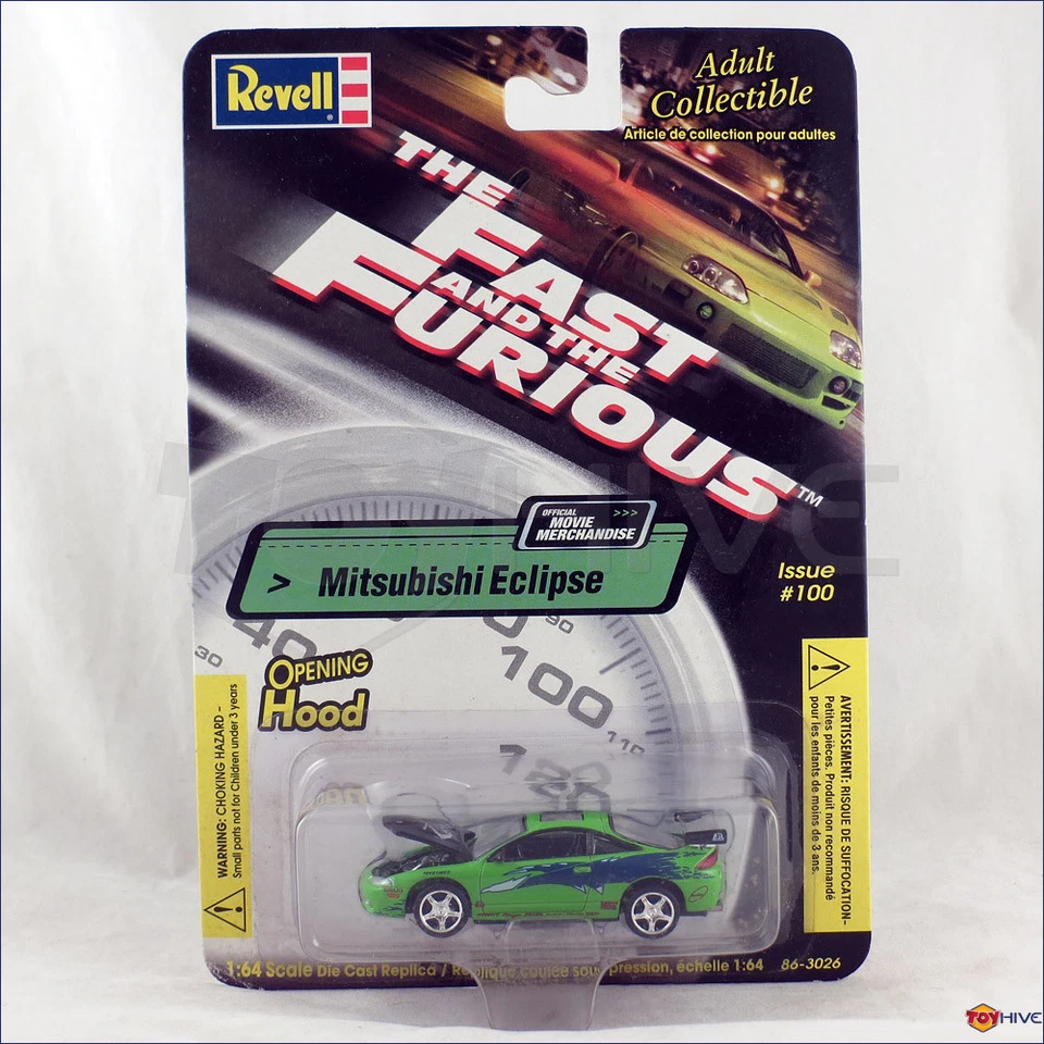 Revell Die-Cast Mitsubishi Eclipse The Fast and the Furious Issue #100 1 64