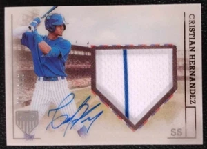 2023 Chronicles Cristian Hernandez AP /100 Jersey Patch On Card Auto Rookie CUBS - Picture 1 of 7