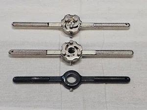 3 Hanson Hex Threading Die Dies Tap T Handle Wrench 1" - Picture 1 of 15