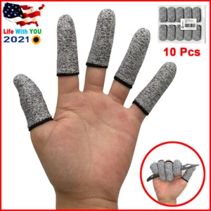 10 Pcs HPPE Anti-cut Finger Cots Kitchen Garden Carving Cut Resistance Protector - Picture 1 of 12