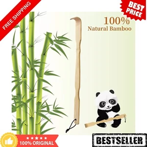 Bamboo Back Scratcher,100% Natural Bamboo Back Scratchers for Itching Relief,Str - Picture 1 of 24