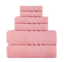 Rosyn Hotel and Spa Quality 6 Piece Bath Towel Set 100% Turkish Cotton Soft