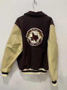 Giacca Neff Lana Varsity Uomo XL Snap Up Texas Junior Associazione Allevamento Patch - Foto 1 di 6