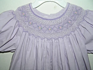 ROSALINA COLLECTION GIRLS SMOCKED GINGHAM DRESS SIZE 5Y - Picture 1 of 6