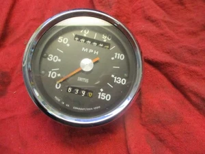 Smiths Speedometer 150 MPH Black Face Triumph SSM 5007/00A 1000 011125JS - Bild 1 von 11
