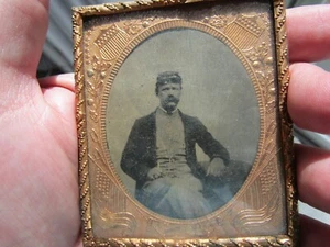 BÜRGERKRIEG SOLDAT STARB AUF DEM FELD, patriotischer Kupferrahmen, Flaggen - Bild 1 von 8