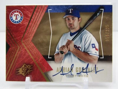 ADRIAN GONZALEZ 2005 UPPER DECK SPX AUTOGRAPH AUTO #155/225! RANGERS!! - Image 1 of 2