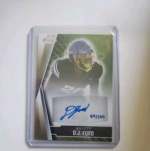 2022 SAGE High Series Rookie Autograph Gold #A-DJF D.J. FORD /100 Auto - Picture 1 of 2