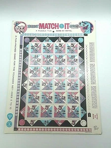 Beany & Cecil Match It Puzzle Seeschlange Mattel Vintage 60er 1961 - Bild 1 von 7