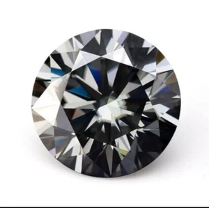 3 Ct Amazing Natural Diamond Black Round VVS1 D Grade Gemstone +free gift - Picture 1 of 6