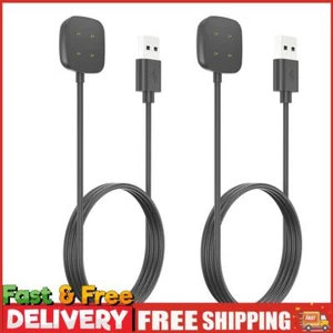USB Magnetic Charging Cable for Fitbit Versa 4/3 / Fitbit Sense 2/1 (2pcs 100cm) - Zdjęcie 1 z 8