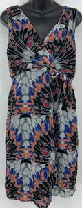 Banana Republic Women Dress Size 6 Multicolor Floral Sleeveless V Neck Shift - Picture 1 of 6