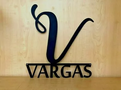 Personalized Big Letter Metal Name Sign Home Decor Decorative Wall Art Best Gift - Image 1 of 4