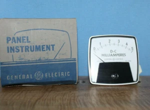 Vintage GE 5ma DC Panel Meter NOS - Picture 1 of 3