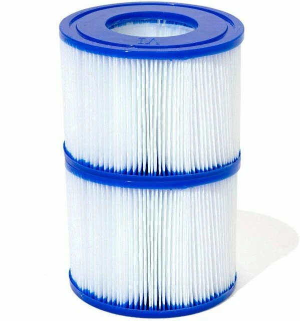 Bestway SaluSpa Pack of 2 Replacement Filter Cartridges for Type VI Inflatable Hot Tubs (60311E)