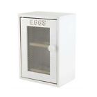 White Egg Cabinet Storage Kitchen Wooden Cupboard Free Standing Eggs Box