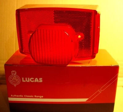 Lente de abajur traseira Norton 850, Triumph T140 Tiger, Bonneville, T150, T160 fabricante de equipamento original LUCAS - Imagem 1 de 4