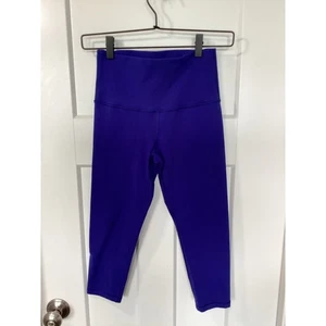 Leggings Ivivva by Lululemon bambina running elasticizzati pull on cropped blu taglia 12 - Foto 1 di 11