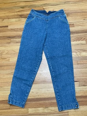 Cherokee Women's 11 Blue Jeans Denim Cotton Skinny Leg 80s Mom VTG USA - Image 1 of 4