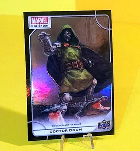UD Marvel Platinum Creator Art Variant Blue Rainbow Doctor Doom Black Rainbow - Picture 1 of 5