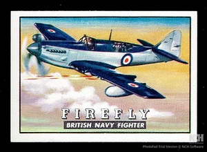 1952 Topps Wings 35 Firefly.  EXMT/EXMT+.  (TX7677). - Picture 1 of 2