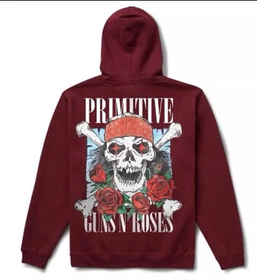 Primitive X Guns N Roses Hoodie Burgundy NWT - Image 1 of 4