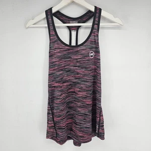 Top de entrenamiento atlético a rayas gris rosa Ogio para mujer talla S - Imagen 1 de 6