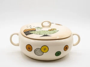 Vintage Crooksville Waldorf Lidded Casserole Dish - MCM Mid-Century Dinnerware - Picture 1 of 13