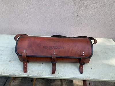 Ancienne SACOCHE Cuir Outil FACOM Métier Caisse Boite outils  Années 70 VINTAGE - Photo 1/4