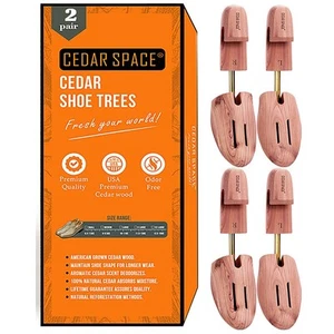 Wooden Shoe Stretcher Tree, 6.5-14 Sizes Cedar Wood Shoe Trees,2/4PC Shoe Str... - Bild 1 von 8