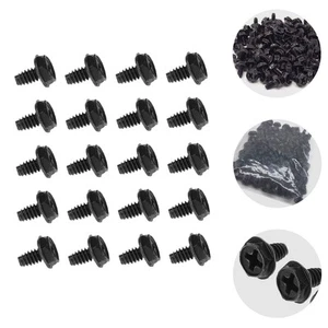 100 PCS Computer Case Screws Power Supply Fastener Black Pci Slot - Afbeelding 1 van 26