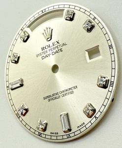 Rolex Daydate 41 mm 218234 esfera plateada diamante de fábrica - Imagen 1 de 5