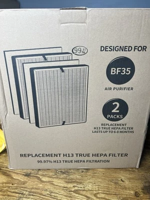 Paquete de 2 filtros de aire de carbono Somewaytop compatibles con purificador BF35 H13 True HEPA Foto 1 de 2