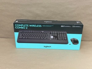 Logitech Complete Wireless Combo 2 Keyboard and Mouse Combo - New Sealed - Picture 1 of 4