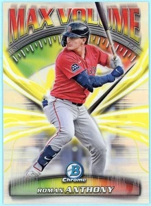ROMAN ANTHONY 2025 Bowman Chrome MAX VOLUME Insert #MV-8 - Picture 1 of 2