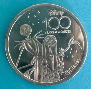 Disneyland 100th Anniversary Nightmare Before Christmas Medallion - Picture 1 of 2