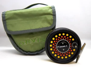 Carrete de colección Cortland Crown II Click Pawl Fly con línea - grande - acción única - Imagen 1 de 24