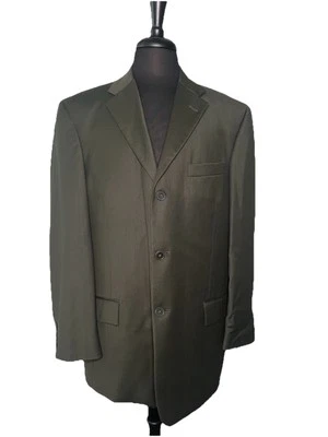 PIERRE CARDIN Men’s Blazer Sport Coat 44R Worsted Wool Brown - Image 1 of 4
